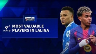 德转更新西甲身价前10：亚马尔、姆巴佩2亿第1，7人身价过亿